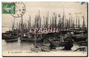 Old Postcard Crotoy Port Boat