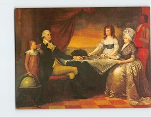 Postcard Portrait of the Washington Family, National Gallery of Art
