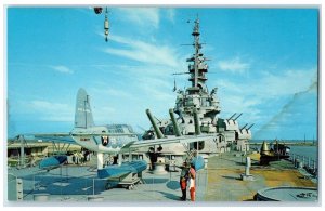 c1960's USS Alabama Battleship Commision Mobile Alabama AL Vintage Postcard