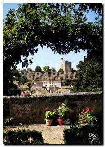 Postcard Moderne Saint Emilion General view and the Castle of King XIII century