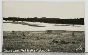 Vintage RPPC Dowdy Lake, Red Feather Lakes Colorado Postcard K8