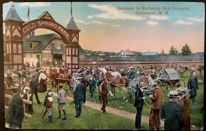 Vintage Postcard 1907-1915 Rochester Fair Grounds, Rochester, New Hampshire (NH)