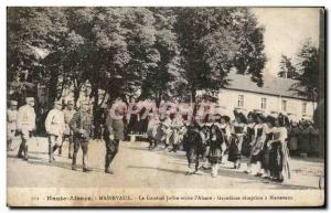 Old Postcard Haute Alsace Massevaux The General Joffre visit the & # 39Alsace...