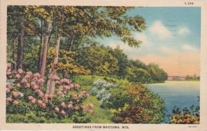 Wisconsin Greetings From Wautoma 1939 Curteich