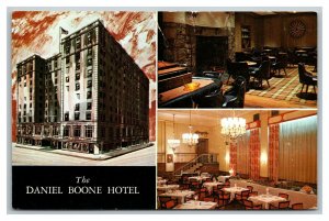 Vintage 1960's Advertising Postcard Daniel Boon Hotel Charleston West Virginia