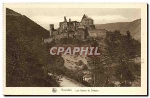 Old Postcard Vianden The Ruins of Chateau