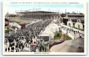 1920s TORONTO CANADIAN NATIONAL EXHIBITION MIDWAY GRAND STAND POSTCARD P1801