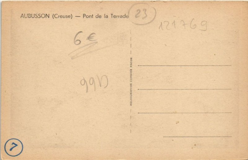 CPA AUBUSSON - Pont de la Terrade (121769)