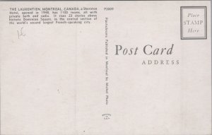 Canada Laurentien Hotel Montreal Quebec Postcard C289