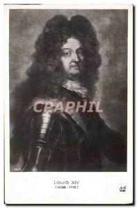 Old Postcard King Louis XIV of France