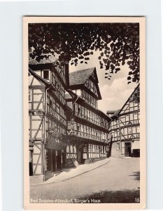 Postcard Bürger's Haus, Bad Sooden-Allendorf, Germany