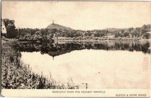 Merrimack River and Hookset Pinnacle NH Vintage Postcard A26