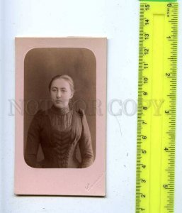 188499 RUSSIA PETERSBURG Lady Vintage SEMENENKO CDV PHOTO