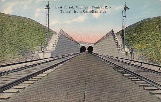 Canada Toronto East Portal Michigan Central Railroad Tunnel From Canadian Sid...