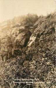 RPPC Fuller Photo Postcard The Old Smugglers Face Smugglers Notch Cambridge VT