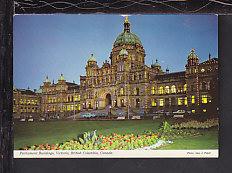 Parliament Buildings,Victoria,BC,Canada Postcard BIN 