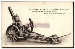 Old Postcard Army Artillery An English mortar eight inches