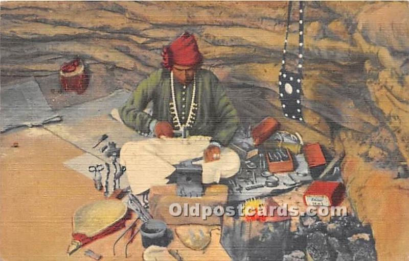 Navajo Indian Silversmith Plying his Trade Gallup, New Mexico, NM, USA Indian...