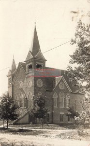 IL, Beecher, Illinois, RPPC, German Lutheran Church, CU Williams Photo