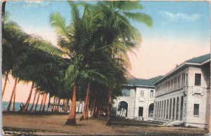 Panama Colon Hospital Grounds Vintage Advertising Postcard 09.36