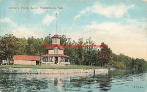 NH, Lake Massabesic, New Hampshire, Battery Point, Exterior View, No 63694