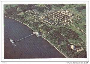 Aerial View, Intalco Aluminum Corporation, Ferndale, Washington, 1970-1980s
