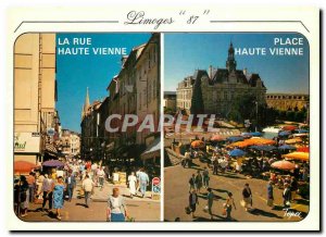 Modern Postcard La Rue Haute Vienne Haute Vienne Place