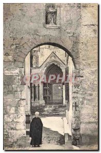 Old Postcard Old Chartres Street Yves Saint Woman Folklore