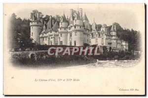 Old Postcard The Chateau d'Usse