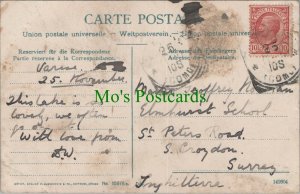 Family History Postcard - Elmhurst School,St Peters Road,South Croydon RF8419