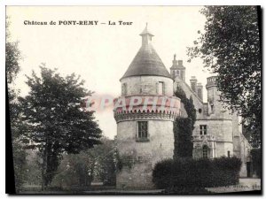 Old Postcard Chateau de Pont Remy Tower