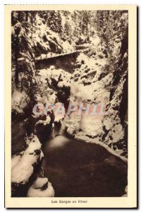 Postcard Old Gorge in Winter Gorges Diosaz