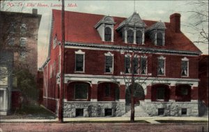 Lansing Michigan MI Elks Home c1910 Postcard