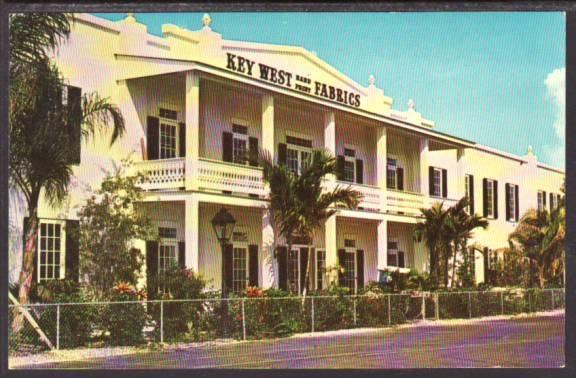 Key West Hand Print Fabrics FL Postcard 5661