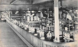 Middletown New York O and W Railroad Restaurant Interior View Postcard AA84083