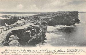 br104537 the gap sidney heads real photo australia