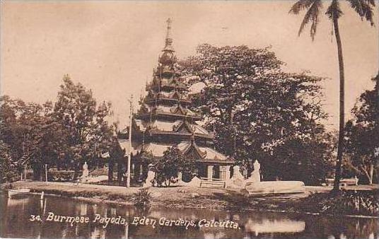 India Calcutta Burmese Pagoda Eden Gardens