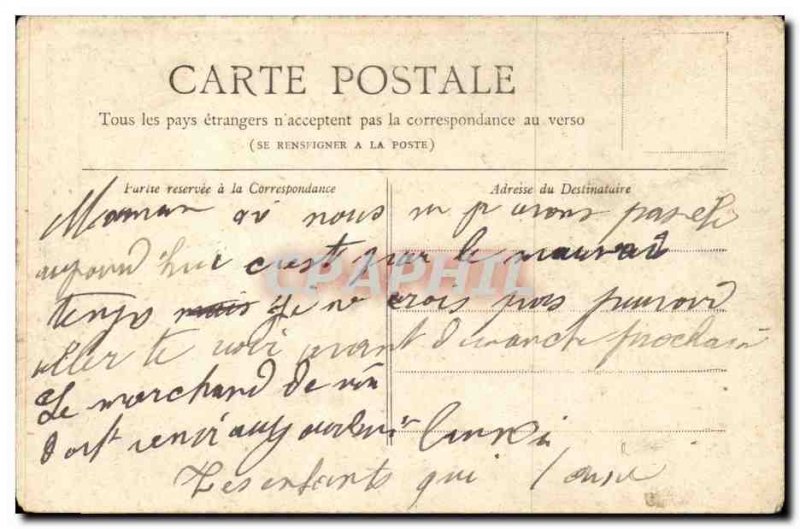Paris Old Postcard Belevedere Buttes Chaumont