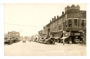 IA - Clarion. North Main Street at 1st Avenue NE circa 1930's          *RPPC