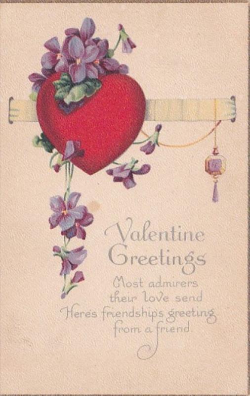 Valentine's Day Greetings With Red Heart