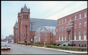New Hampshire NASHUA St. Patrick's Rectory Parish School Church - Chrome