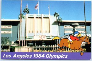 Postcard - Los Angeles 1984 Olympics - Santa Anita, California