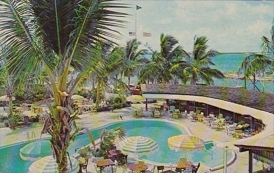 Florida Miami Bimini Marina And Pool As Viewed From The Anchors Aweigh Hotel ...