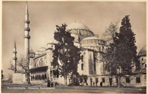 Constantinople Istanbul Turkey Souleymanie Mosque Real Photo Postcard K102906