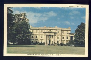Hyde Park, New York/NY Postcard, View Of Vanderbilt Mansion, 1952!