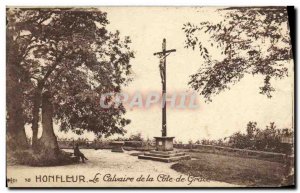 Old Postcard Honfleur Calvary of the Cote de Grace