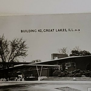 Vintage Postcard US Naval Training Center Great Lakes Illinois Building 42