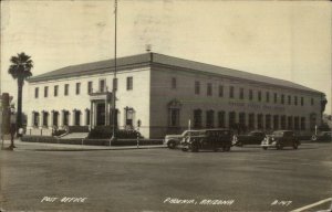 Phoenix AZ Post Office Cars Street 1944 Used Real Photo Postcard