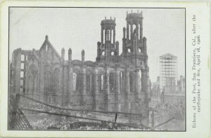 C.1906 San Francisco Earthquake Echoes of the Past Vintage Postcard P97 