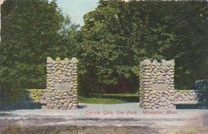 Massachusetts Worcester Lincoln Gate Elm Park 1908